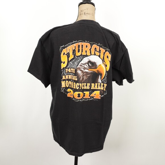 Sturgis 74th Annual Motorcycle Rally 2014 t shirt Black Hills South Dakota XL - Picture 1 of 5